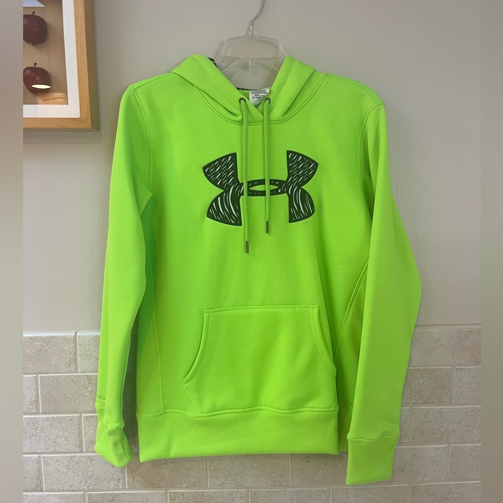 Like new Under Armour lime green hoodie